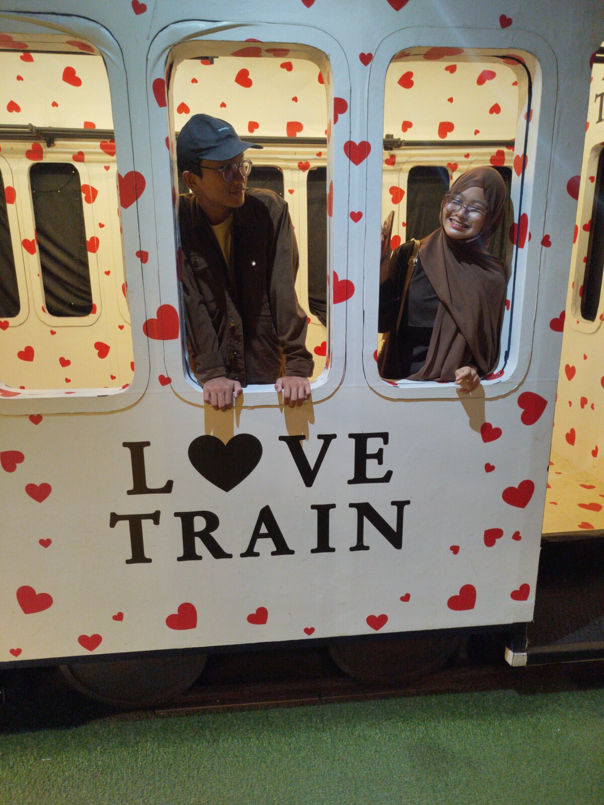 A shared photo in the LOVE TRAIN frame